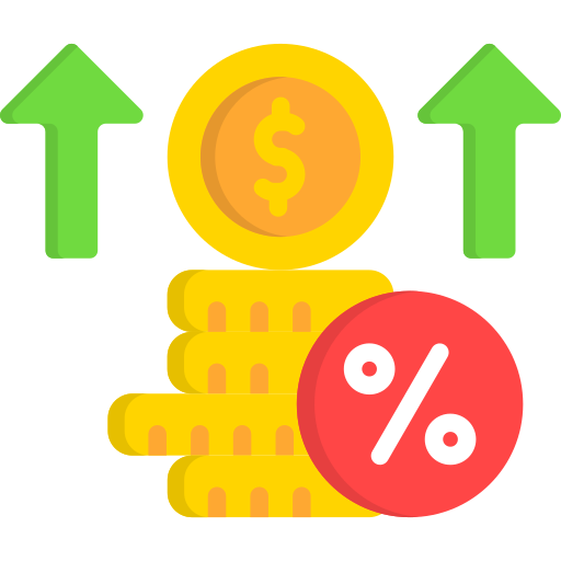 Процентная ставка бесплатно иконка Процентная ставка бесплатно иконка
