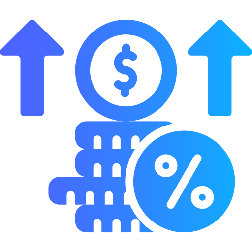 tasa de interés icono gratis