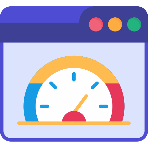 prueba de velocidad de la página web icono gratis
