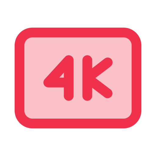 película 4k icono gratis