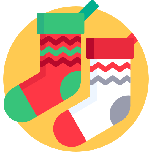 Christmas sock Detailed Flat Circular Flat icon