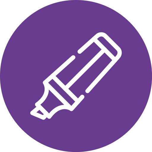 resaltador icono gratis