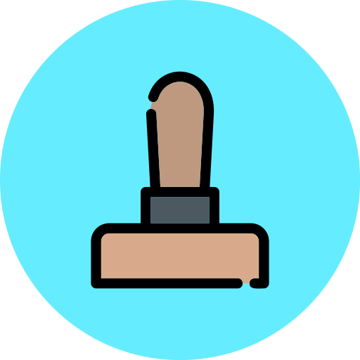 estampilla icono gratis