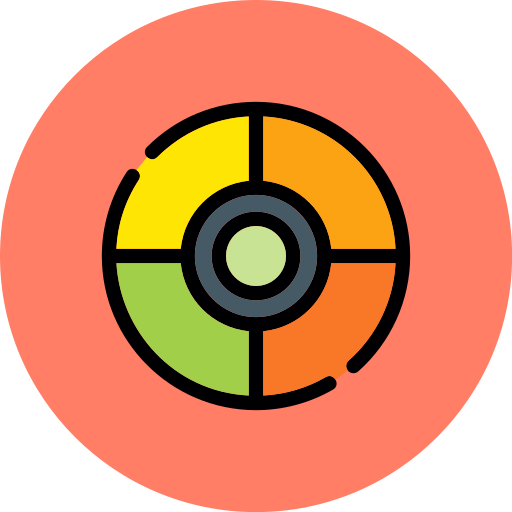 circulo de colores icono gratis