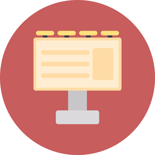 cartelera icono gratis