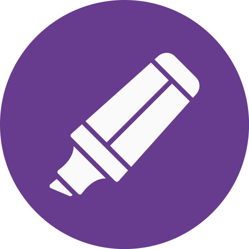 resaltador icono gratis