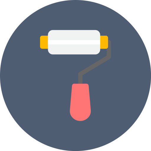 rodillo icono gratis