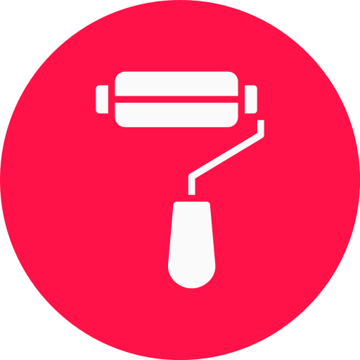 rodillo icono gratis