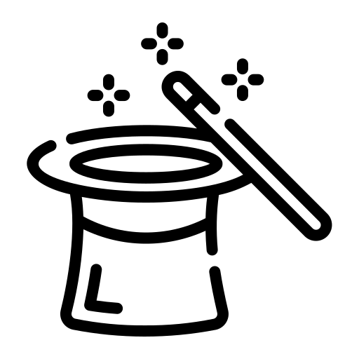 Magic trick free icon
