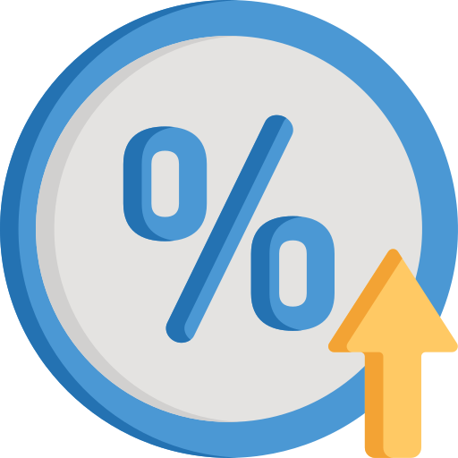 Percentage free icon