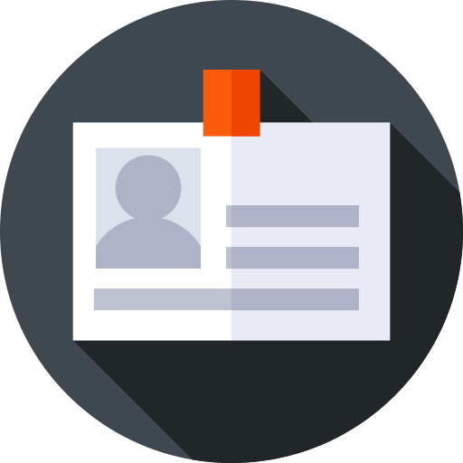 tarjeta de identificación icono gratis