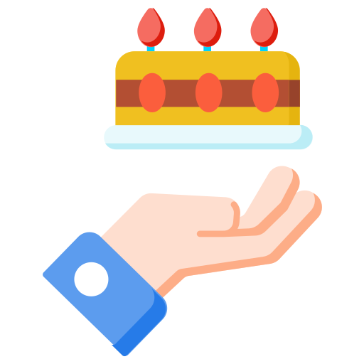 pastel de cumpleaños icono gratis