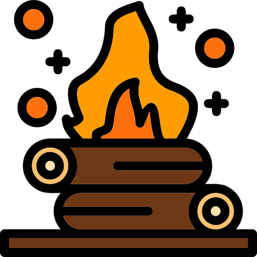 feu de camp Icône gratuit