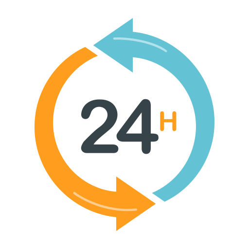 배달 시간 무료 아이콘