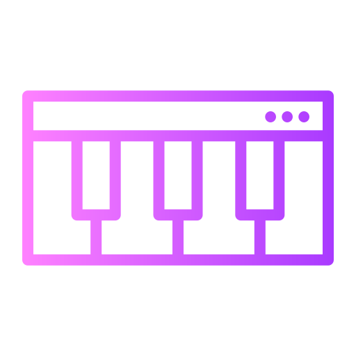 Piano Generic gradient outline icon