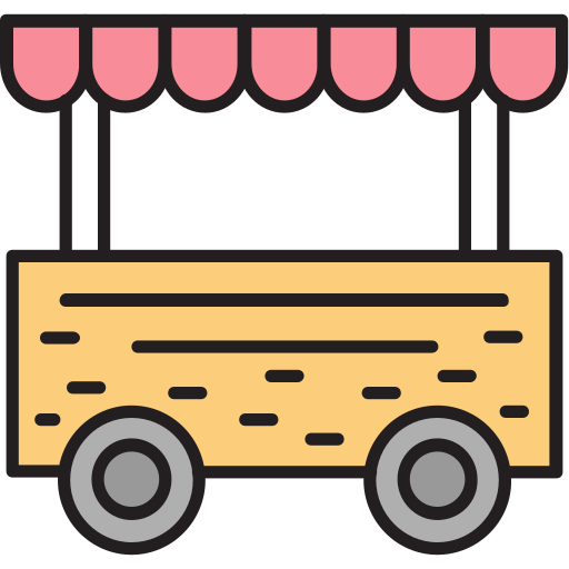 puesto de comida icono gratis