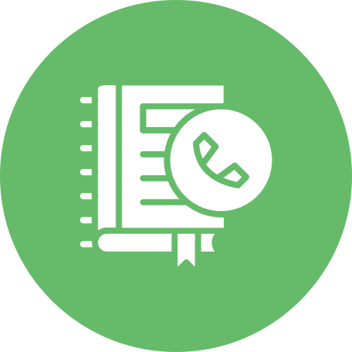 directorio telefónico icono gratis