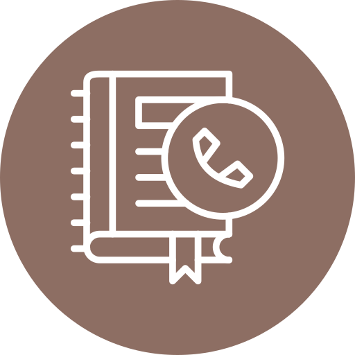 directorio telefónico icono gratis