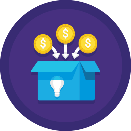 recaudación de fondos icono gratis