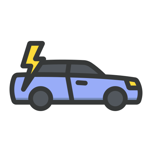 coche eléctrico icono gratis