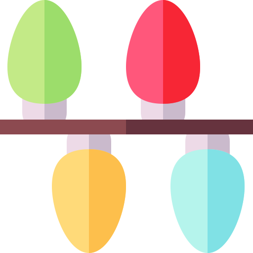 크리스마스 조명 무료 아이콘