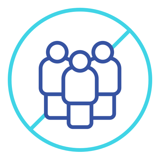 distanciamiento icono gratis