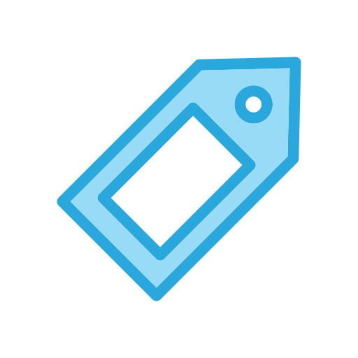 etiqueta icono gratis