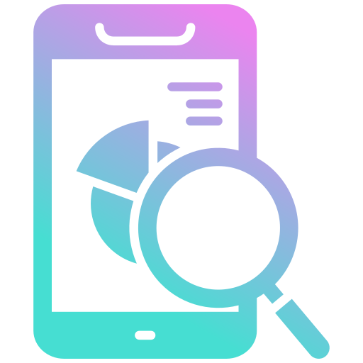 análisis móvil icono gratis