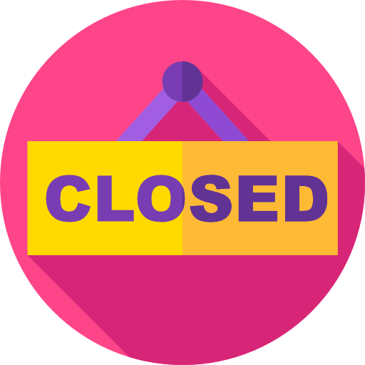 Closed Free signs icons