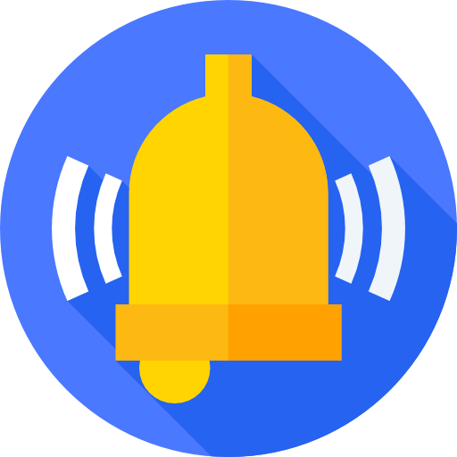 Bell Flat Circular Flat icon