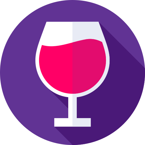 Wine Flat Circular Flat icon