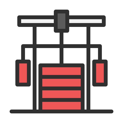 barras de gimnasio icono gratis