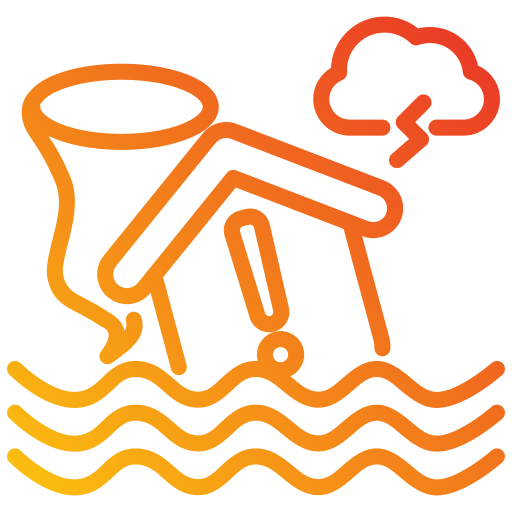 desastre natural icono gratis