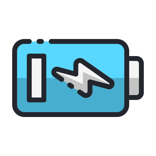 Battery charging free icon