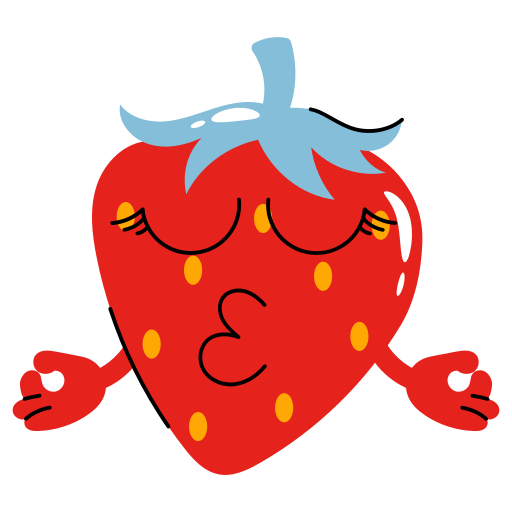 Strawberrry Generic Sticker Color Fill icon