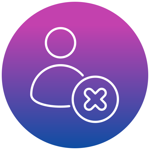 dejar de seguir icono gratis