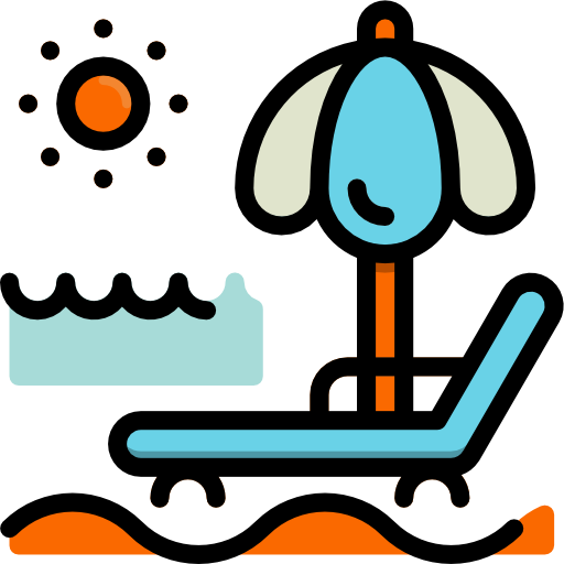 cama solar icono gratis