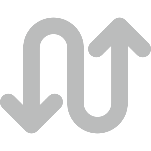 Curved arrow free icon