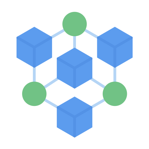 Blockchain Generic color fill icon