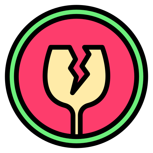 vidrio roto icono gratis