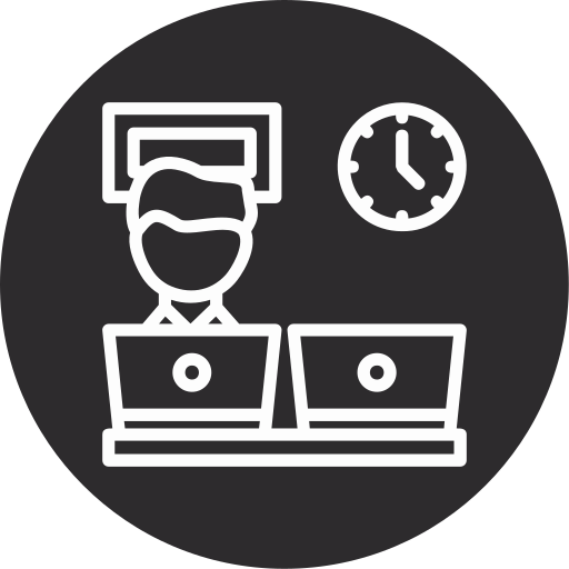 trabajo colaborativo icono gratis