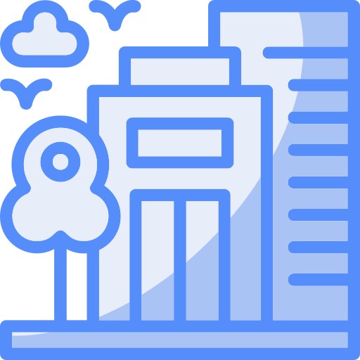 paisaje urbano icono gratis