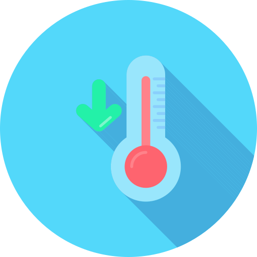 Low temperature free icon