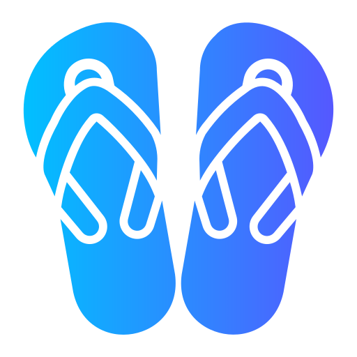 Flip flops Generic gradient fill icon