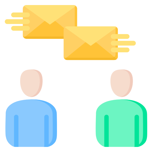 comunicación por correo electrónico icono gratis