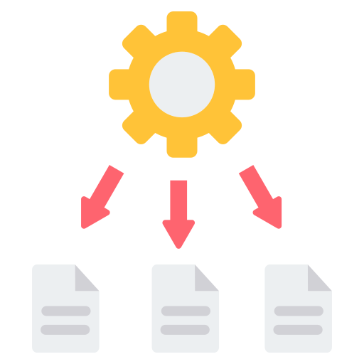 gestión de datos icono gratis