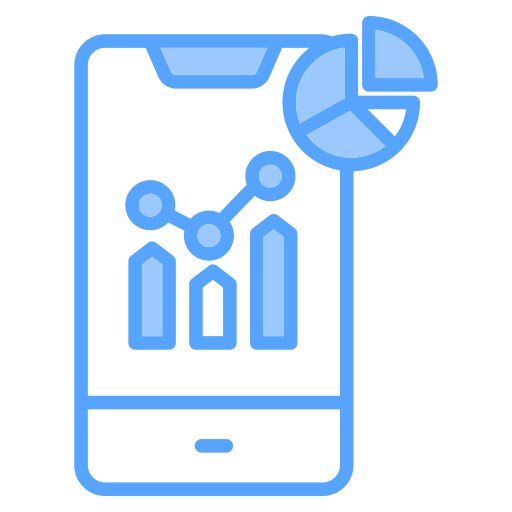 análisis móvil icono gratis
