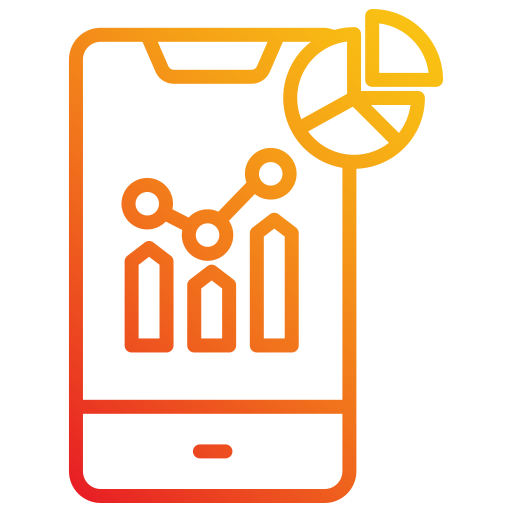 análisis móvil icono gratis