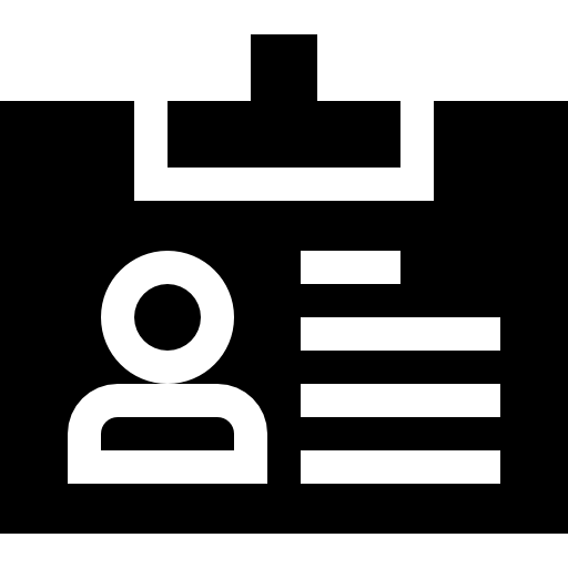 Идентификационная карта бесплатно иконка