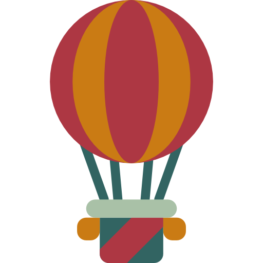 Hot air balloon Wanicon Flat icon